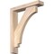 Ekena Millwork Imperial Block Smooth Bracket w/ Offset Brace, Douglas Fir, 3 1/2"W x 16"D x 20"H BKT0402X16X20IMP05SDF - alternate 1